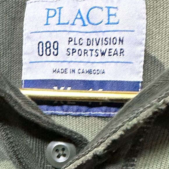 Vintage Wash Thick Camo Henley Size 14 - Picture 7 of 8